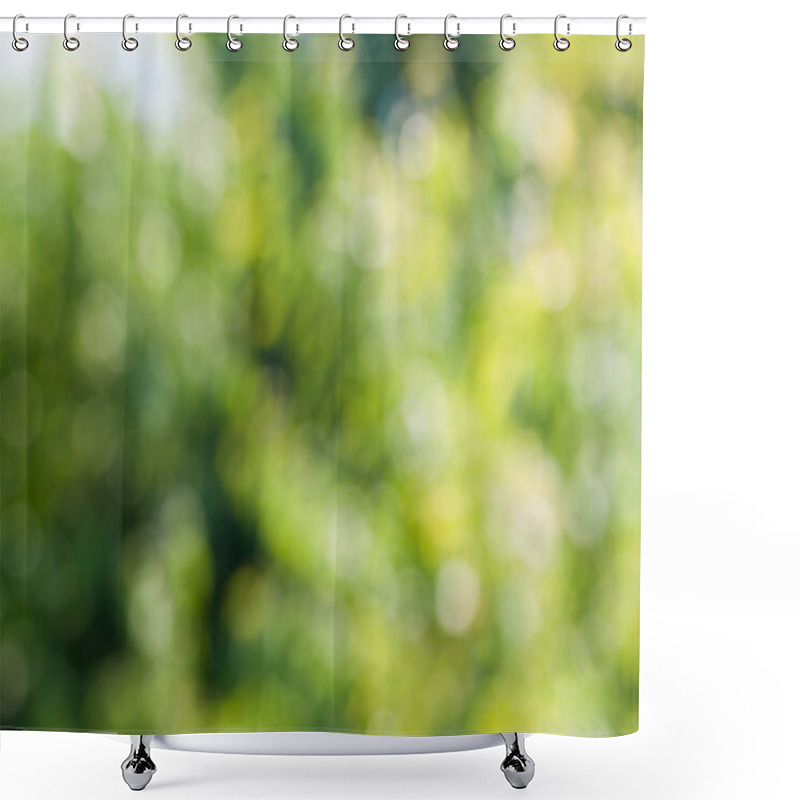 Personality  Green Blurred Background. Shower Curtains