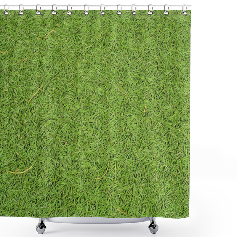 Personality  Green Background Of Fallen Pine Needles Needles Shower Curtains