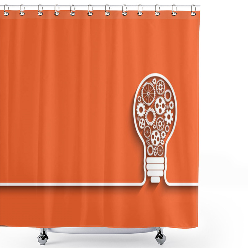 Personality  Light Bulb Shower Curtains