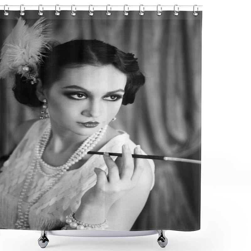 Personality  Retro Flapper Style Shower Curtains