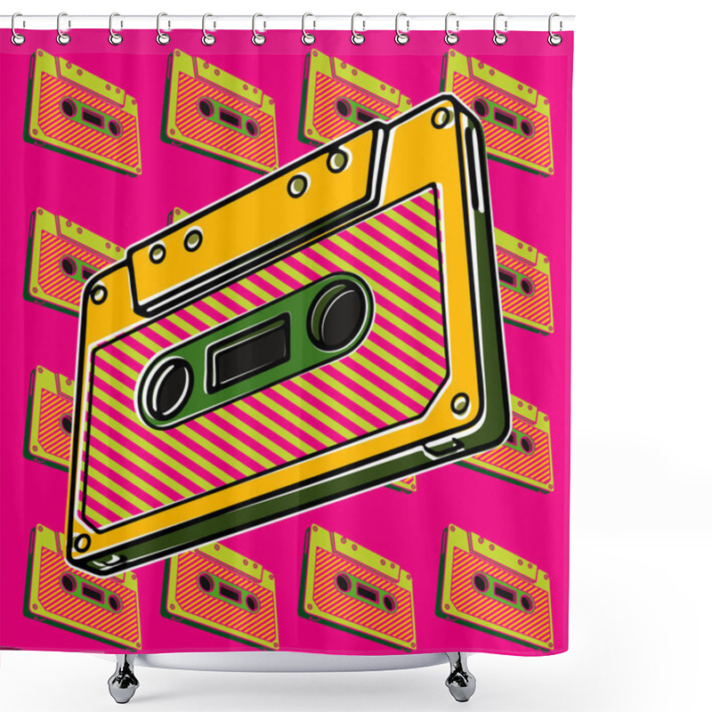 Personality  Tape, Cassette Shower Curtains