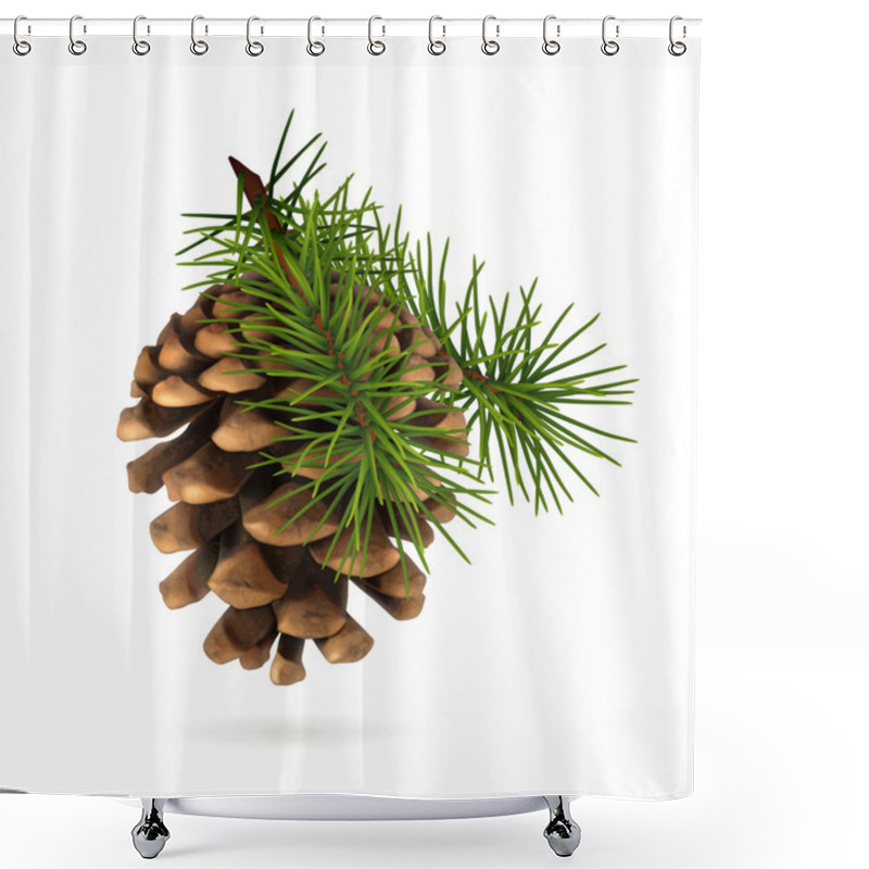 Personality  Pine Cone Vector Illustration Shower Curtains