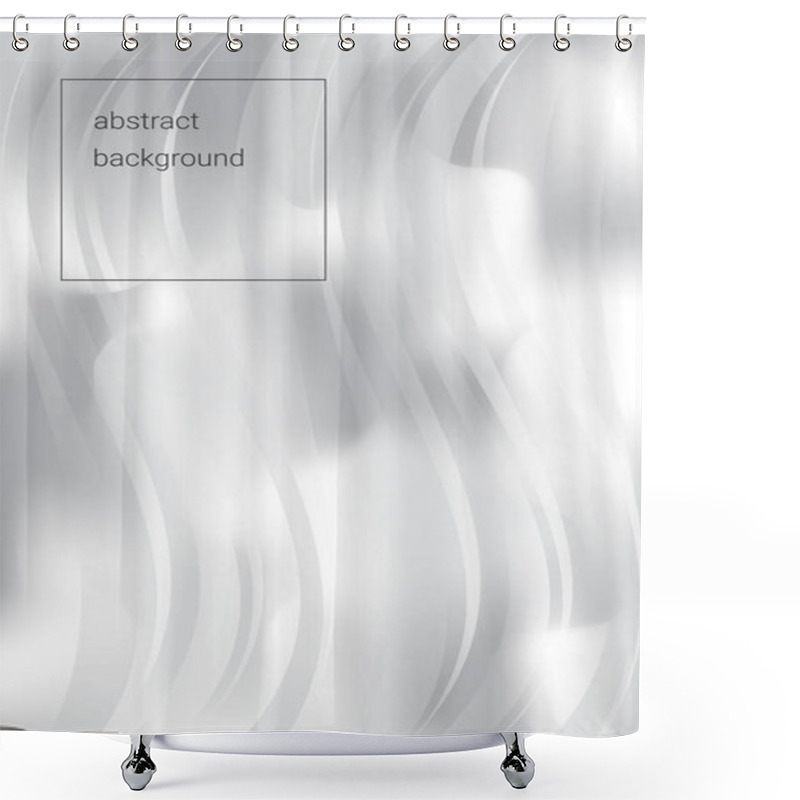 Personality  White Abstract Background Shower Curtains