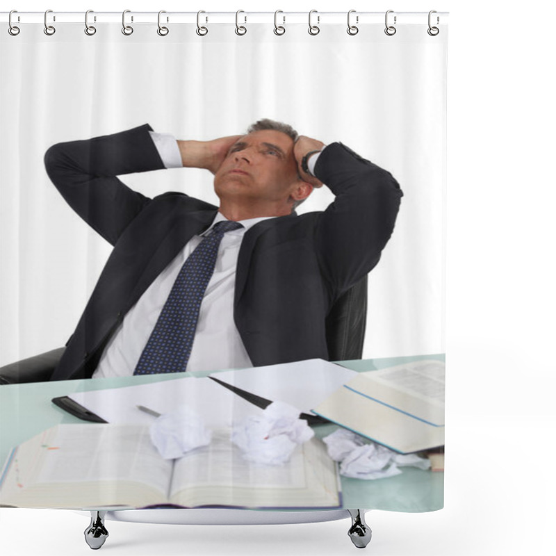 Personality  Stressed Executive Shower Curtains