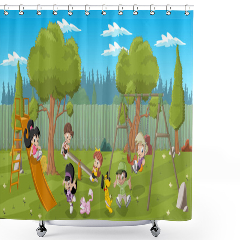 Personality  Cartoon Kids Shower Curtains