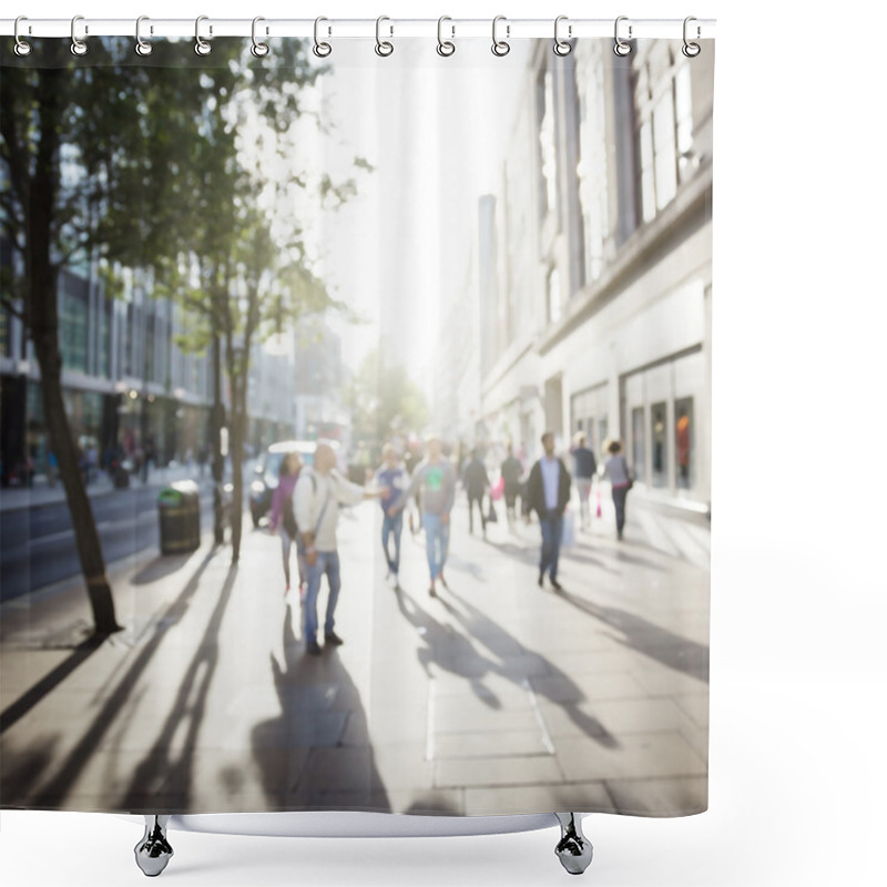 Personality  People In Bokeh, Street Of London Shower Curtains