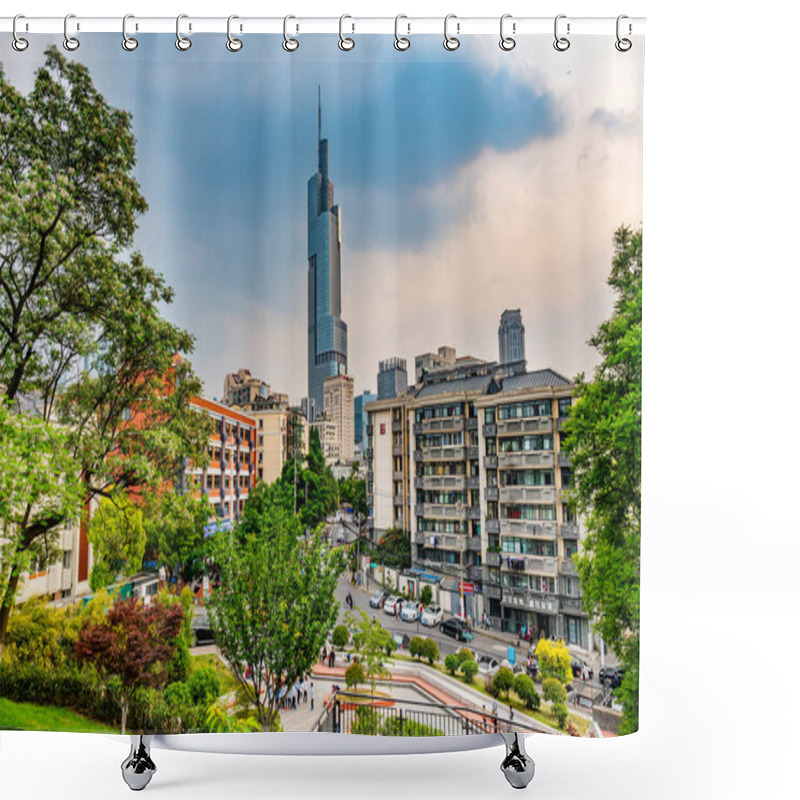 Personality  China Nanjing Cityscape 65 Shower Curtains