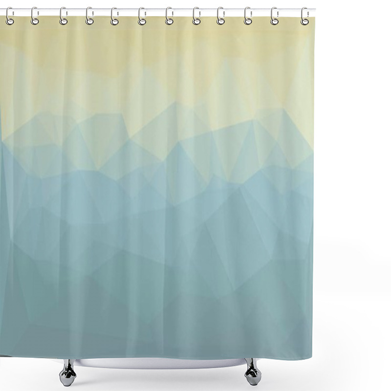 Personality  Abstract Geometric Background With Poly Pattern Shower Curtains