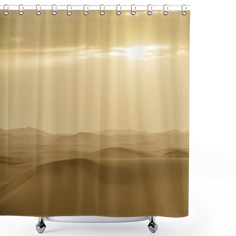 Personality  Merzouga Desert In Morocco Shower Curtains