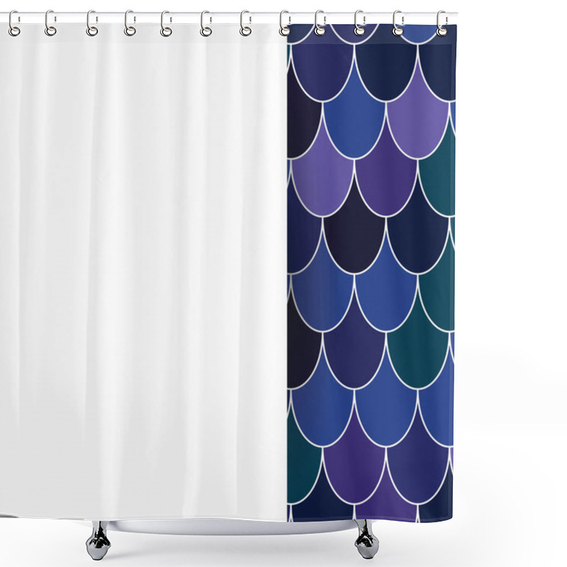 Personality  Moroccan Fish Scales Shower Curtains