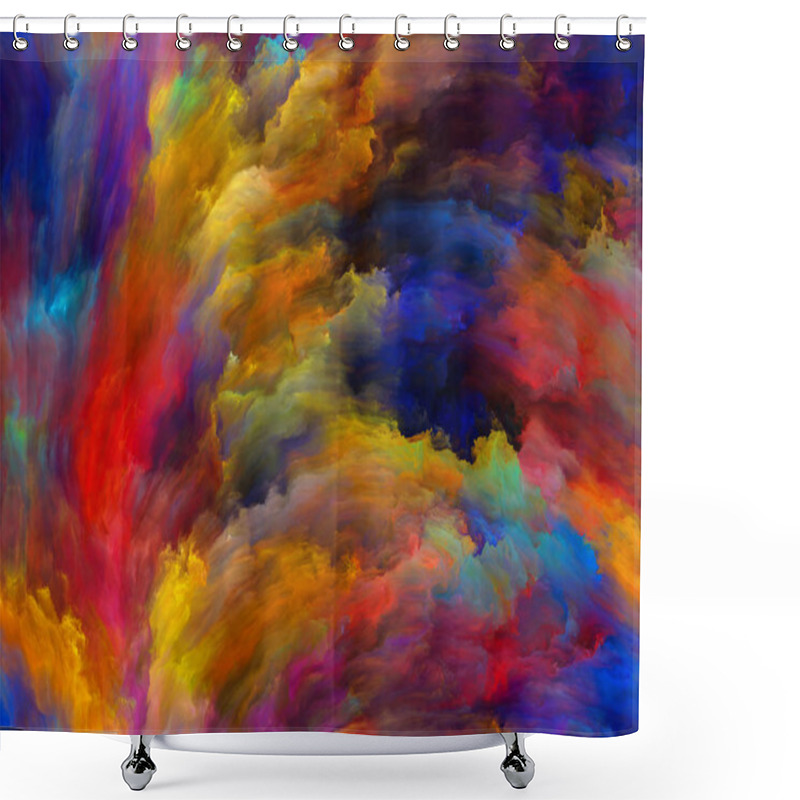 Personality  Virtual Life Of Paint Shower Curtains