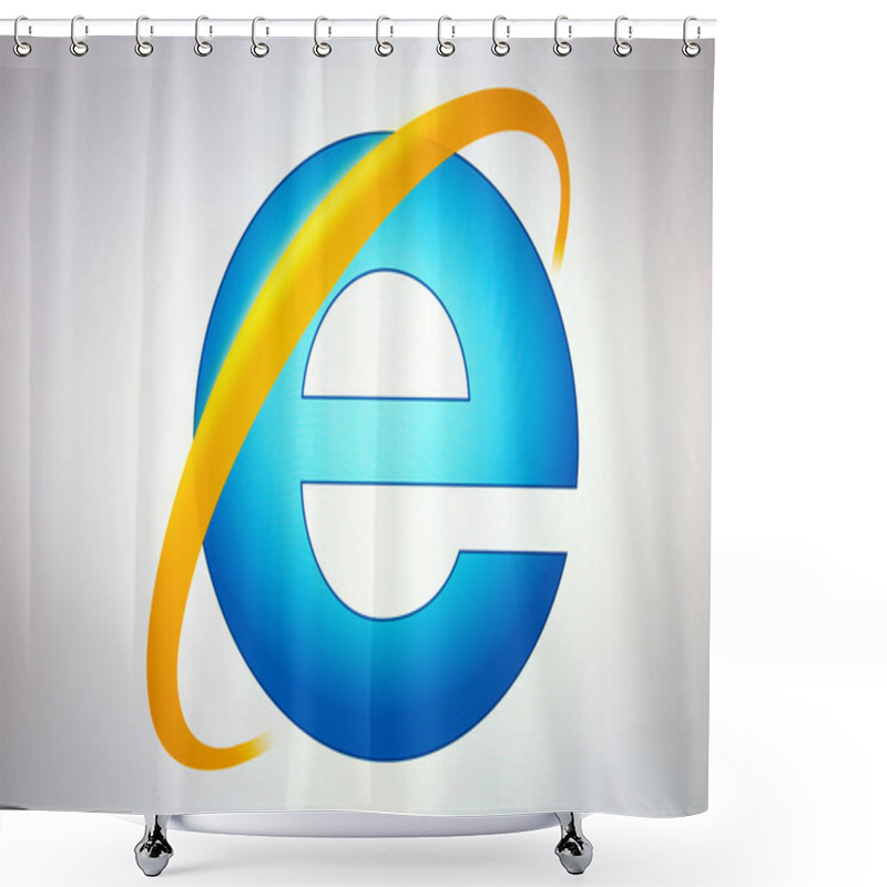 Personality  Microsoft Internet Explorer Logo Shower Curtains