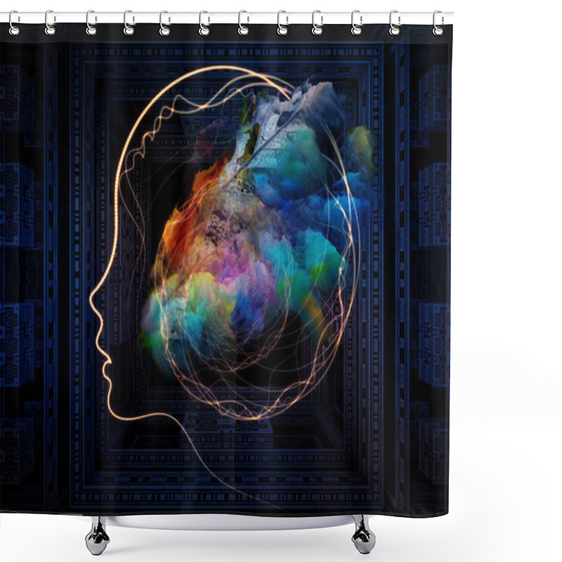 Personality  Paradigm Of Thought Patterns Shower Curtains