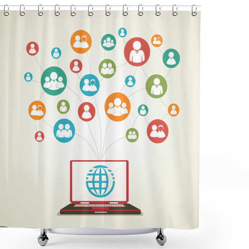 Personality  Social Network Of Shower Curtains