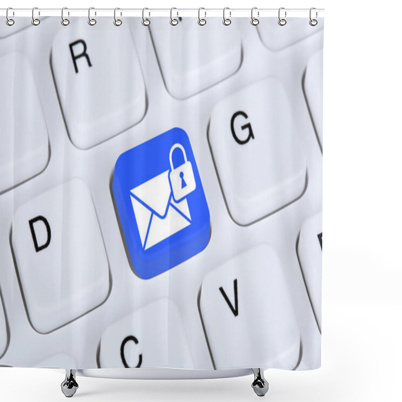 Personality  Sending Encrypted E-Mail Protection Secure Mail Via Internet Shower Curtains