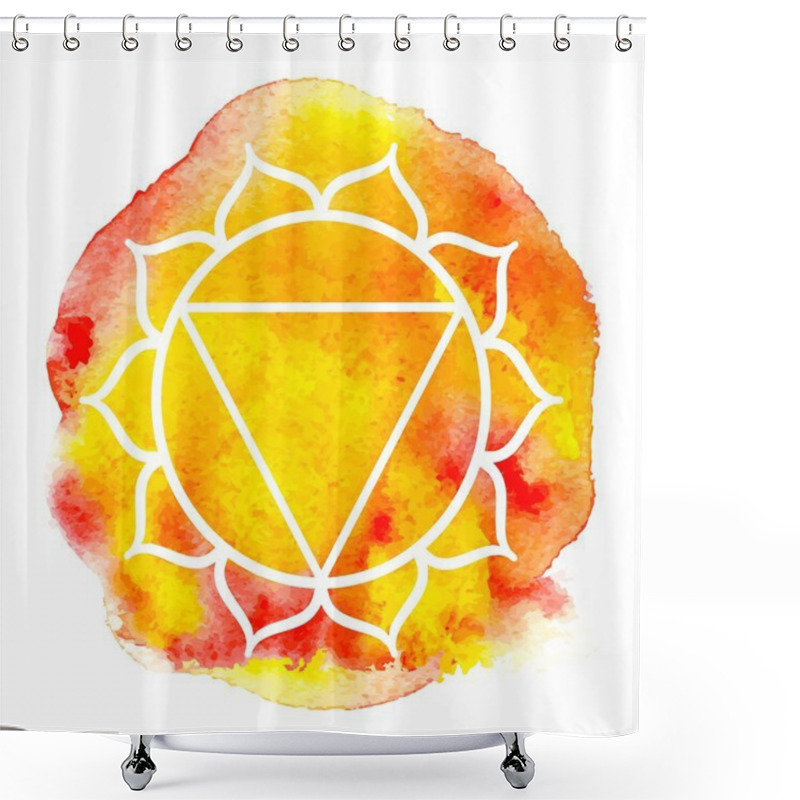 Personality  Manipura Chakra Shower Curtains