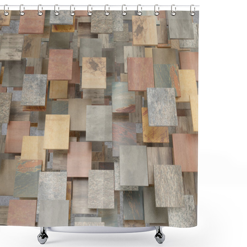 Personality  Tiles Shower Curtains