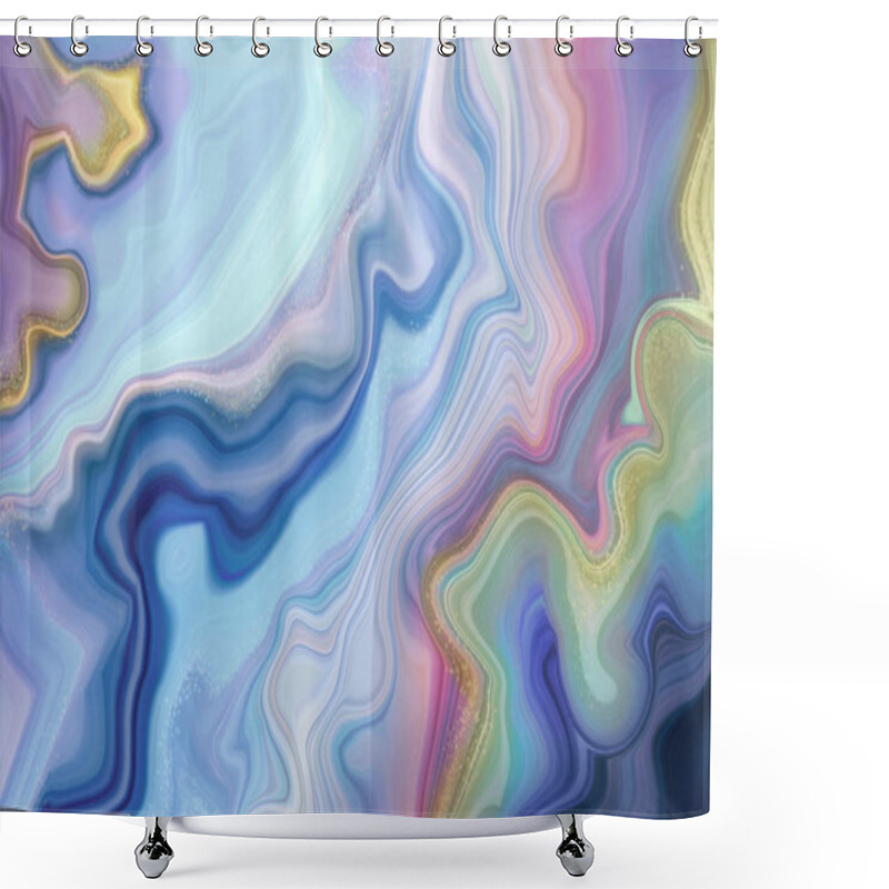 Personality  Abstract Marbled Background Shower Curtains