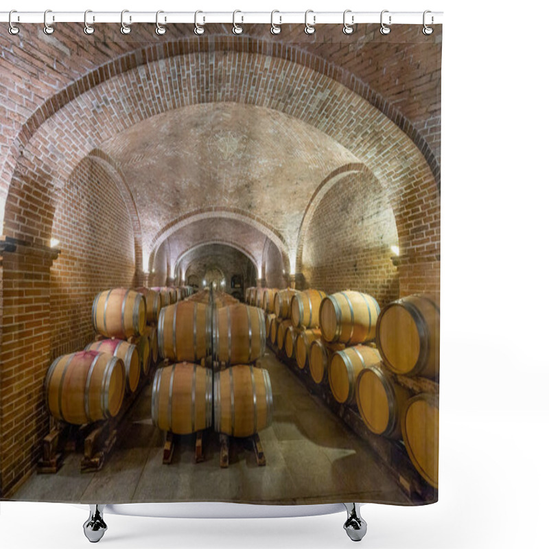 Personality  Wine Cellar In Canale, Piedmont, Italy Shower Curtains