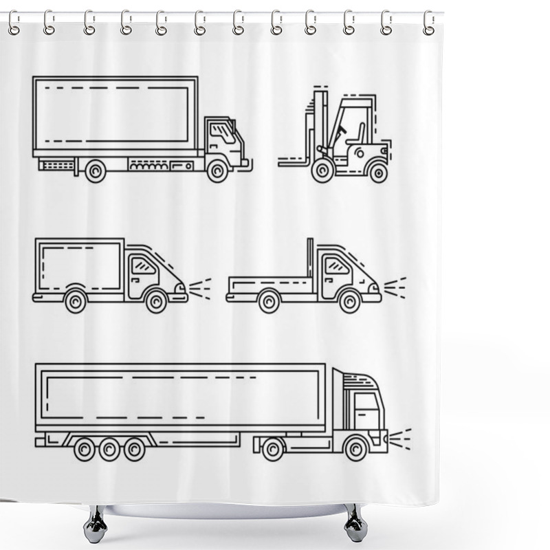 Personality  Freight Transportation 01 Shower Curtains