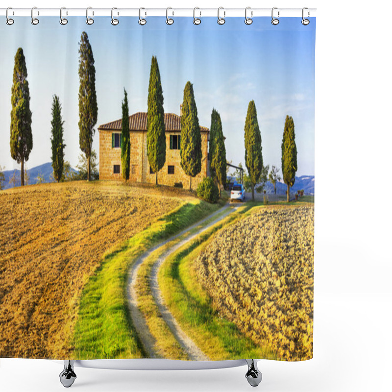 Personality  Tuscany Scenery. Pictorial Countryside, Italy Shower Curtains