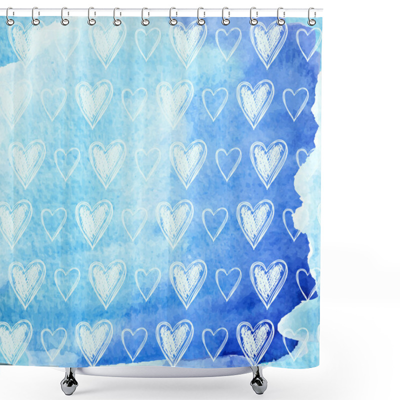 Personality  Valentine's Day Pattern Background Shower Curtains