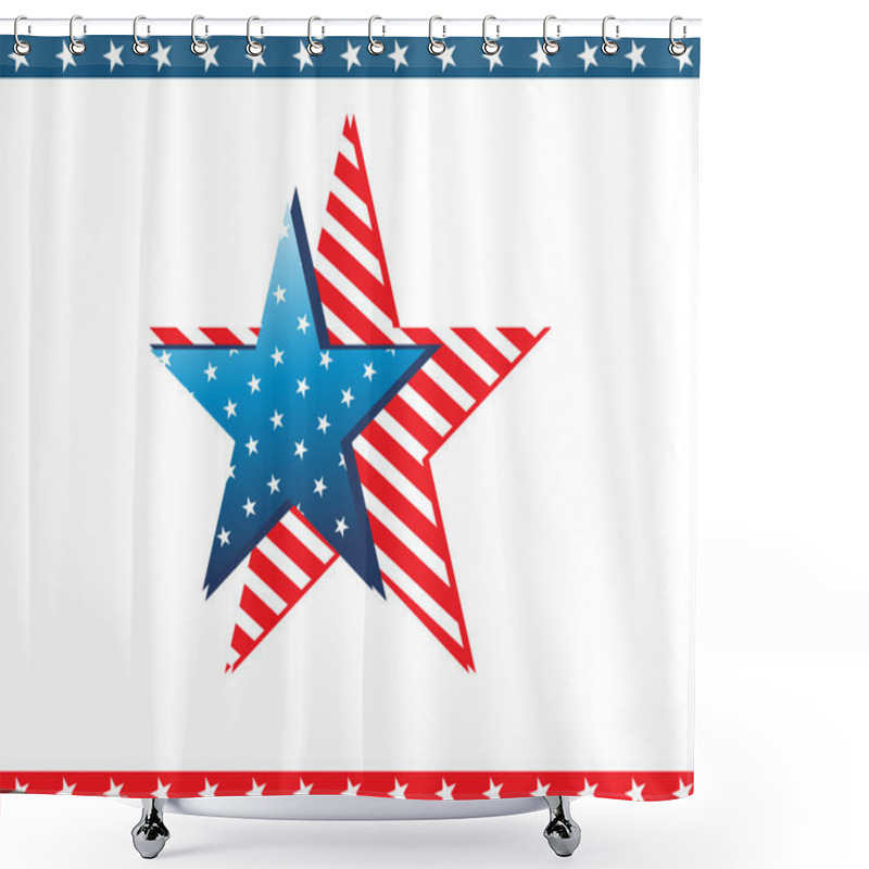 Personality  Background With Stars Shower Curtains