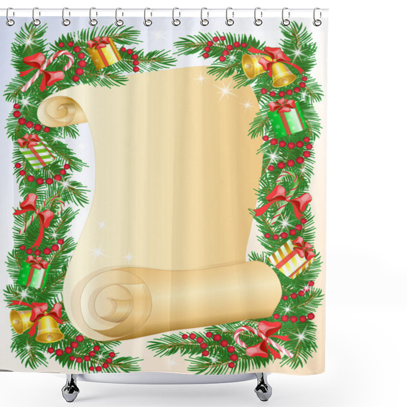 Personality  New Year Shower Curtains