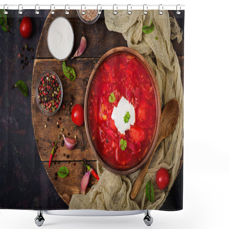 Personality  Traditional Ukrainian Borscht  Shower Curtains