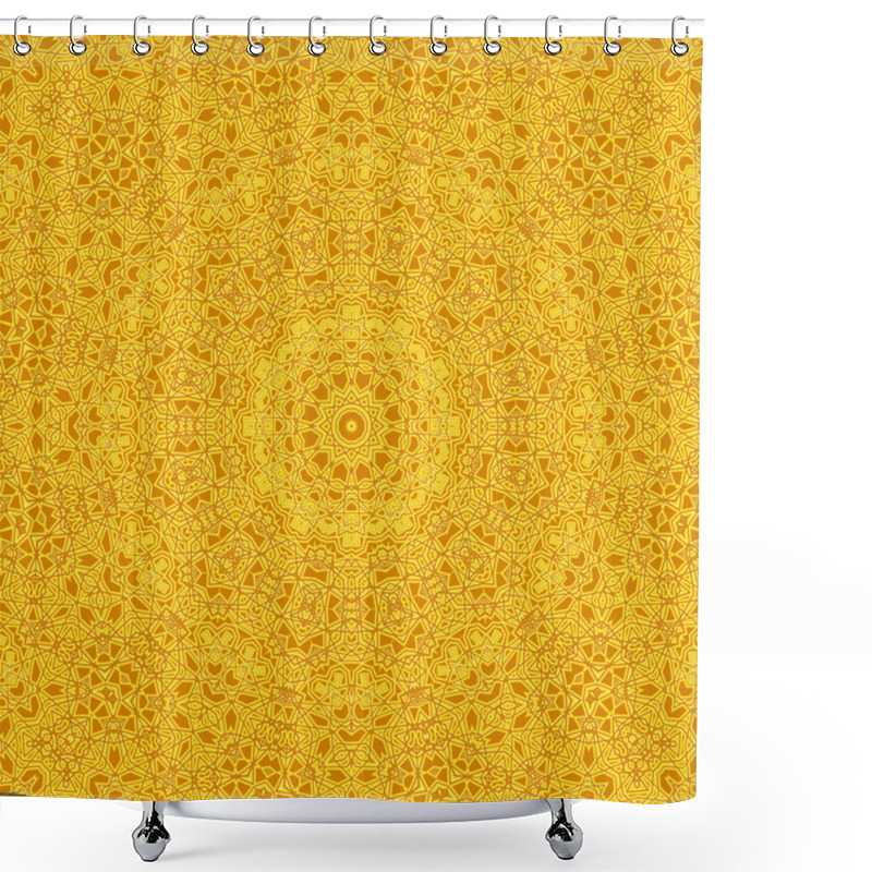 Personality  Background With Abstract Pattern Shower Curtains