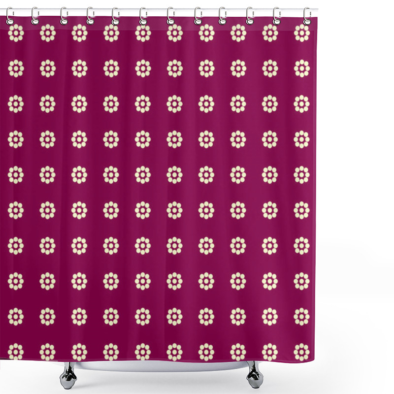 Personality  Simple Background Of Small Flowers. Vetor. Shower Curtains