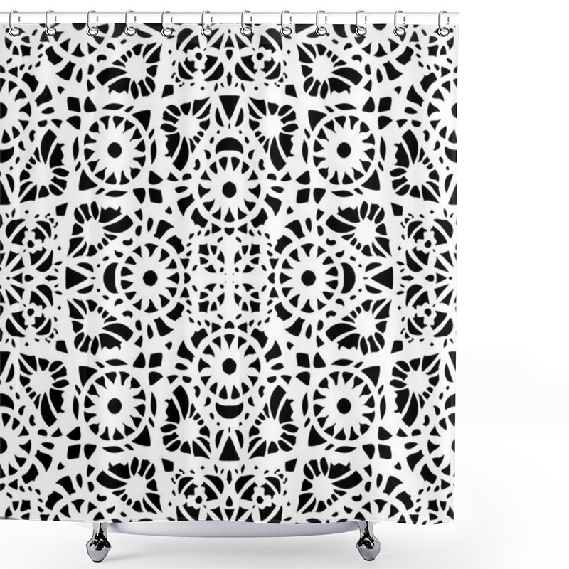 Personality  Lace Pattern, Seamless Background Shower Curtains