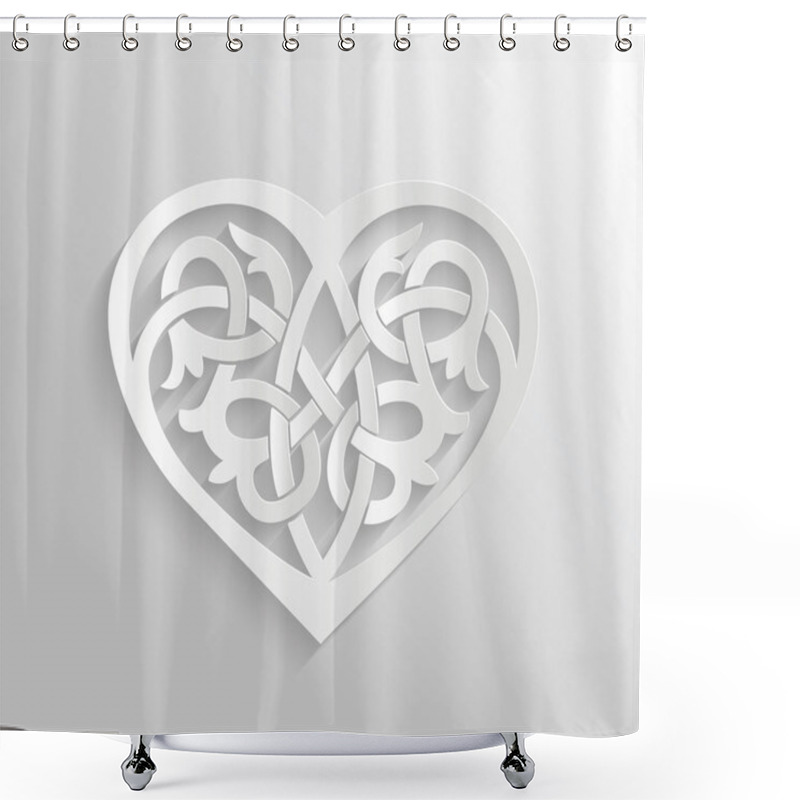 Personality  Heart Ornament Illustration. Shower Curtains