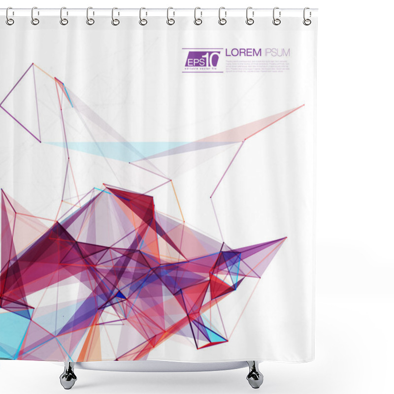 Personality  Abstract Mesh Background Shower Curtains