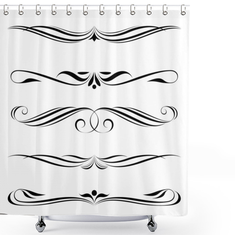 Personality  Decorative Elements, Border And Page Rules Shower Curtains