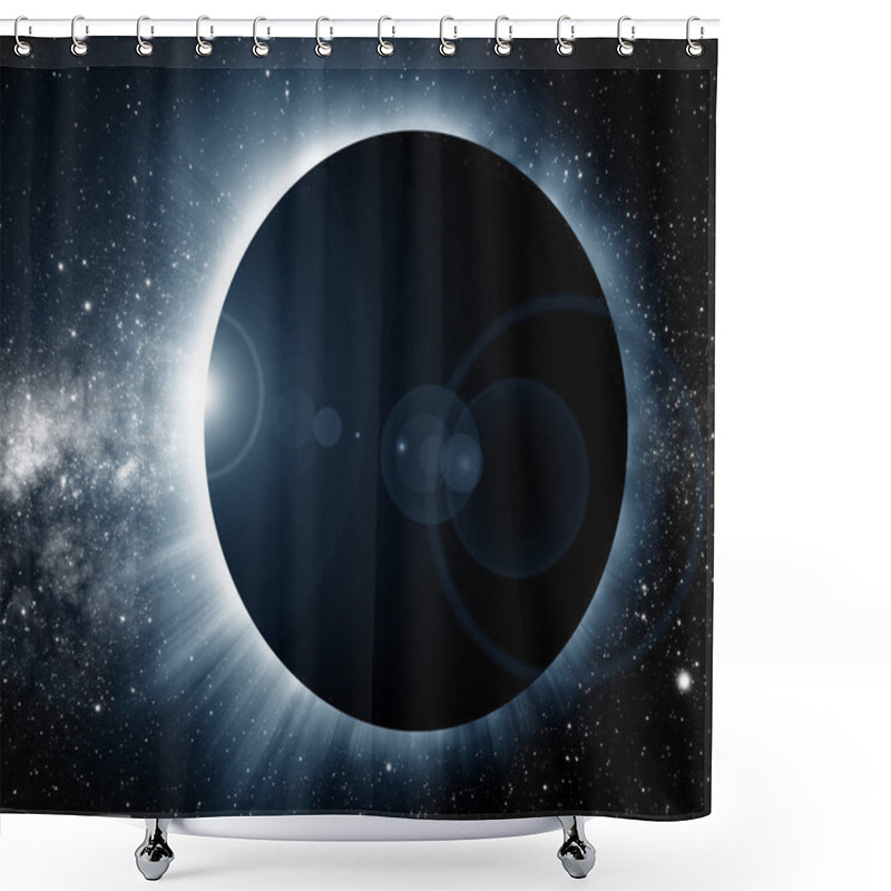 Personality  Solar Eclipse Shower Curtains