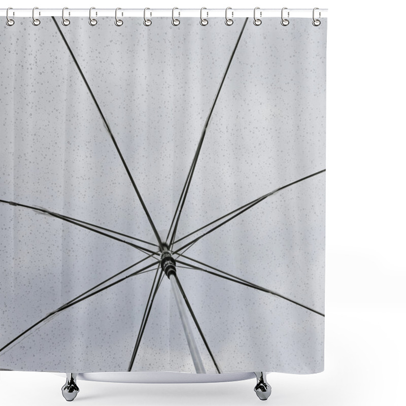 Personality  Umbrella In The Rain Shower Curtains