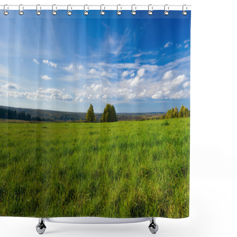 Personality  Beautiful Summer Landscape Shower Curtains