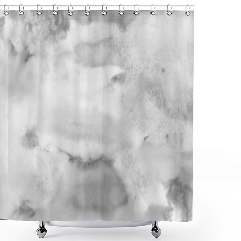 Personality   Grey Texture,  Paper Background. Paint Leaks And Ombre Effects Shower Curtains