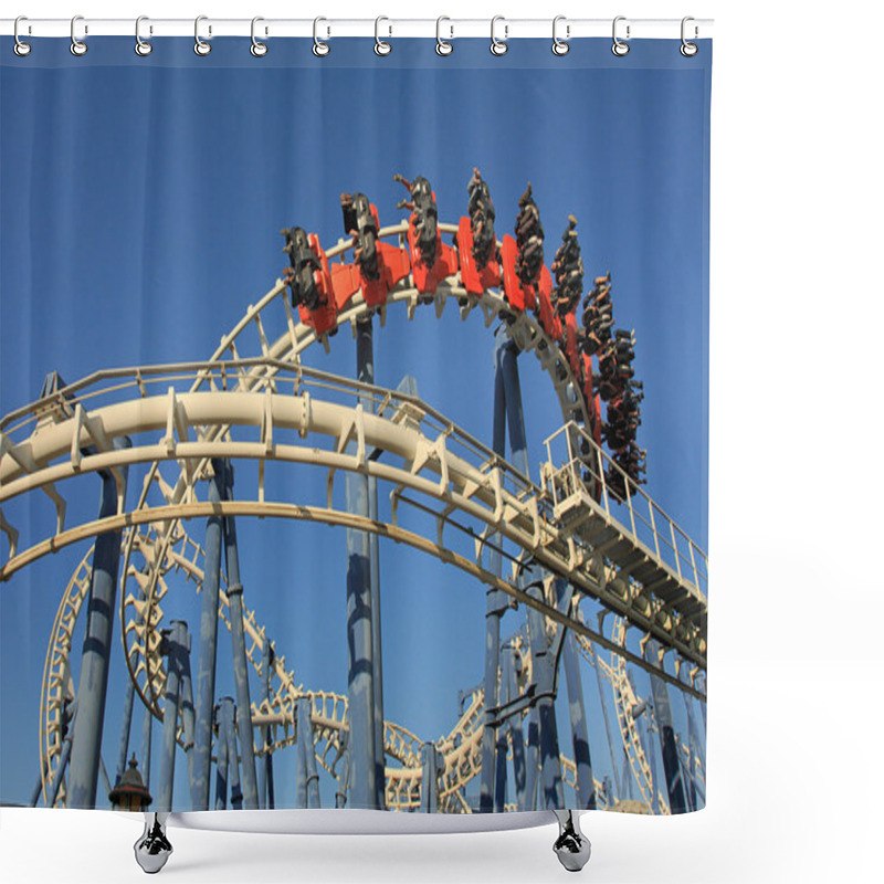 Personality  Roller Coaster Ride. Shower Curtains