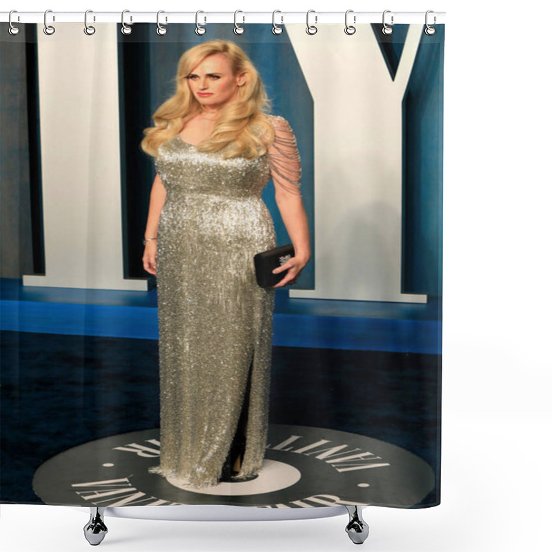 Personality  LOS ANGELES - MAR 27:  Rebel Wilson At The Vanity Fair Oscar Party At Wallis Annenberg Center For The Performing Arts On March 27, 2022  In Beverly Hills, CA Shower Curtains