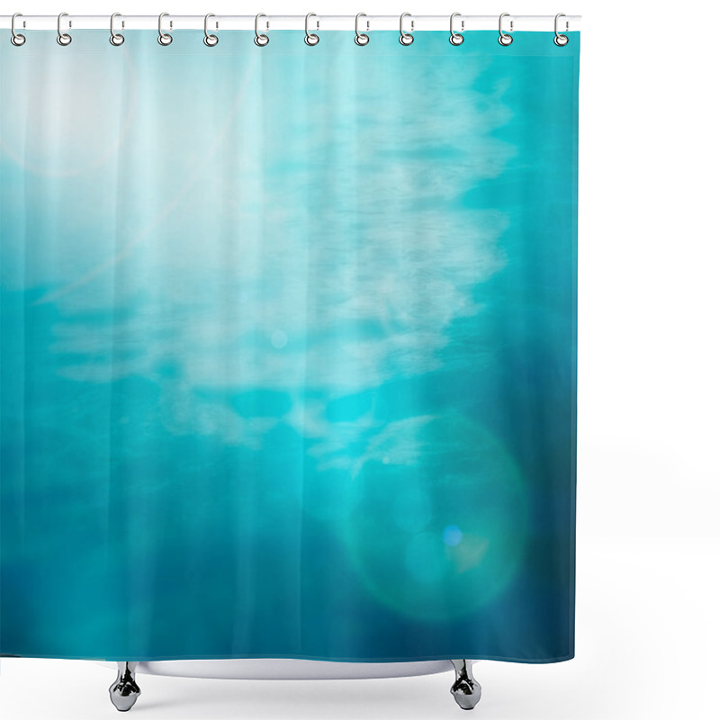 Personality  Bokeh Summer Sea Background Shower Curtains