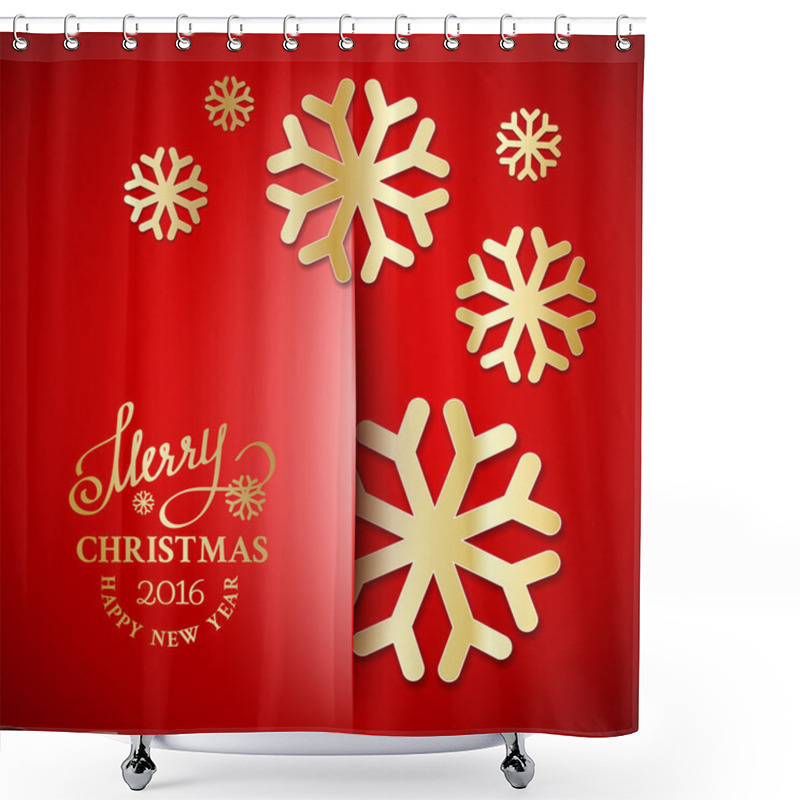 Personality  Elegant Christmas Background Shower Curtains