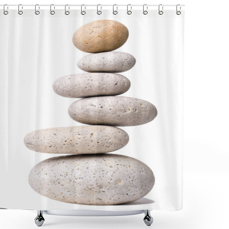 Personality  Off-balanced Stones Shower Curtains