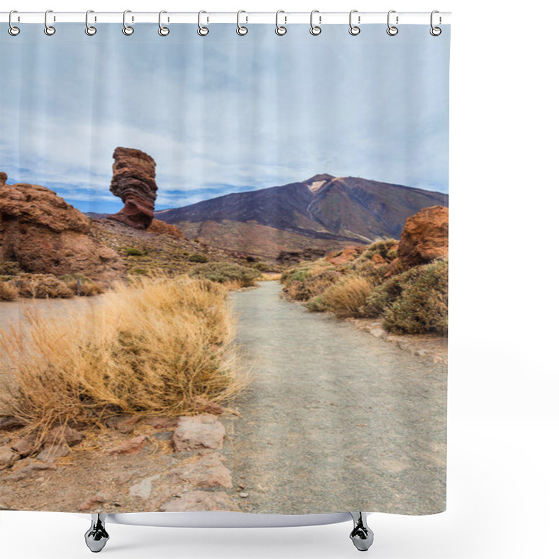 Personality  Pico Del Teide Mountain Volcano Shower Curtains