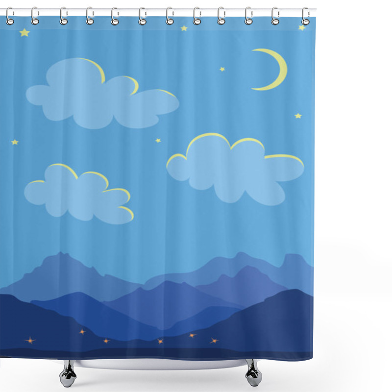 Personality  Mountains Shower Curtains