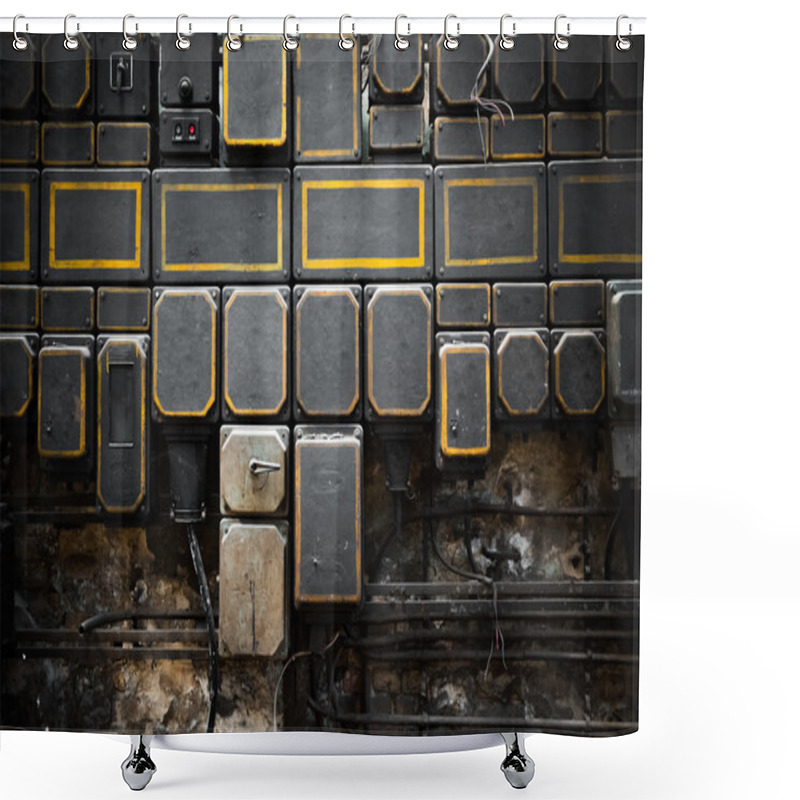 Personality  Old Fuse Cabinet Shower Curtains