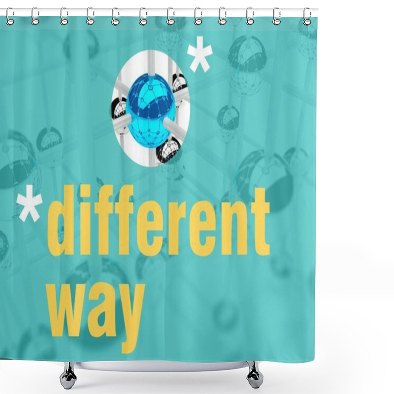 Personality  Different Way, Unique Leader Individualist Shower Curtains