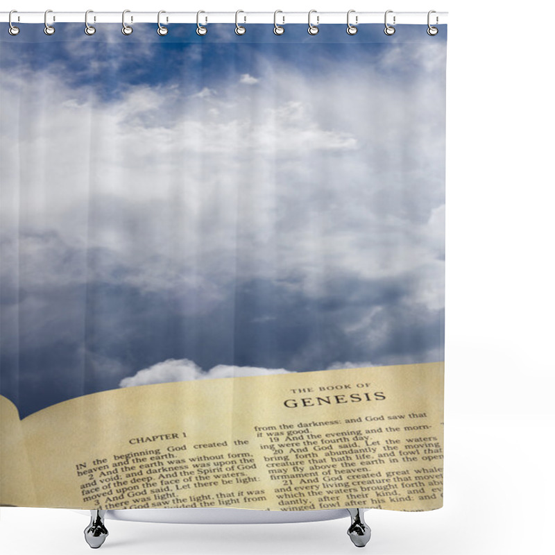 Personality  Book Of Genesis Shower Curtains