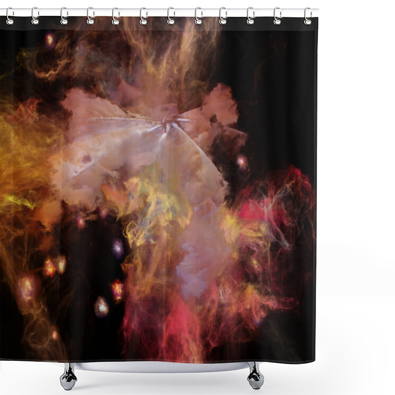 Personality  Advance Of Dream Space Shower Curtains